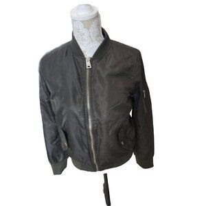 Levi’s Coat Dark Brown Insulated Nylon Bomber Style Jacket Men's Small